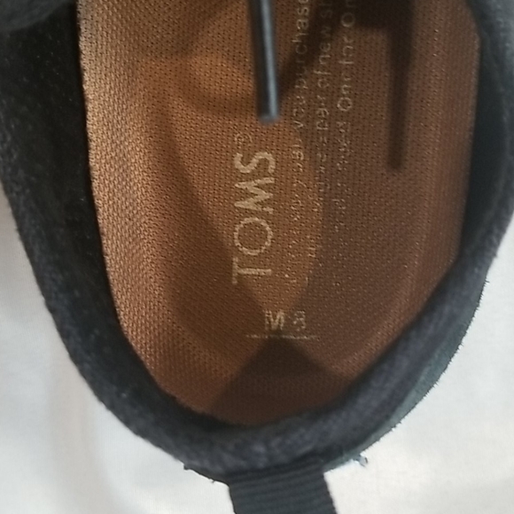 Toms Men's Del Rey sneakers size 8 black - Picture 7 of 8